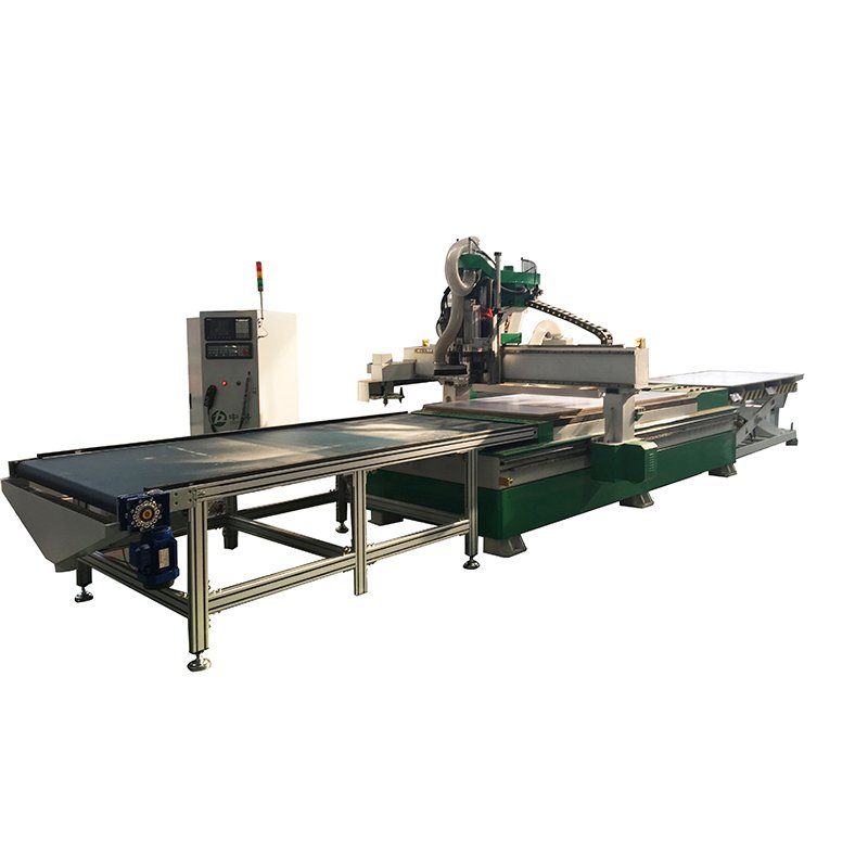 CNC Router Line for Wood Kitchen Cabinets & Panel Furniture with Nesting Software-Wood Product Processing Line