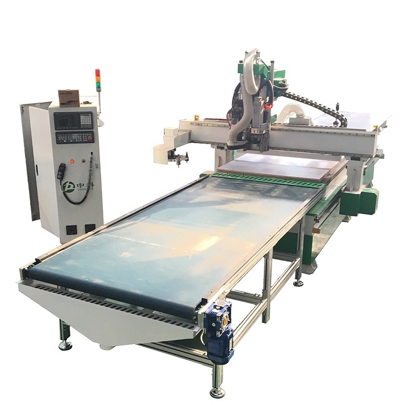 CNC Router Line for Wood Kitchen Cabinets & Panel Furniture with Nesting Software-Wood Product Processing Line