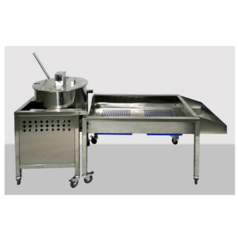 Fully Automatic Popcorn Machine With Wheels Easy to Move Popcorn Maker Gas Heating Commercial Corn Snack Pop Corn Equipment