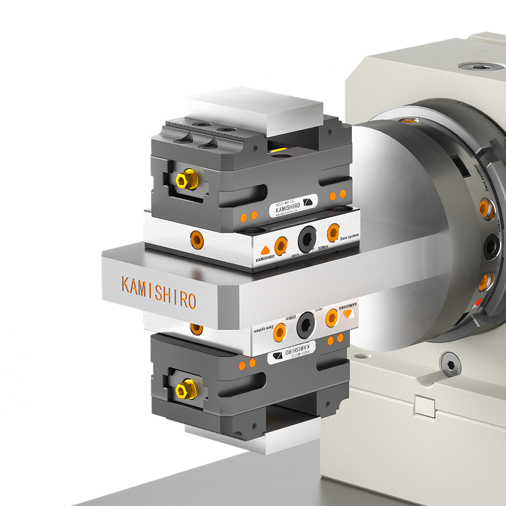5axis CNC Tools Metalworking 130*80mm Self Centering Vise Cnc Lathe Machine Lang 5th Axis Vise Precision Kamishiro Vice