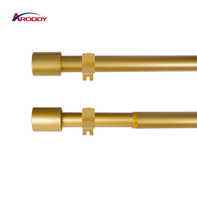 classic 1 inch industrial curtain rods and curtain accessories elegant ends blackout segmented gold curtain rod