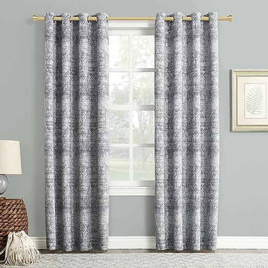 classic 1 inch industrial curtain rods and curtain accessories elegant ends blackout segmented gold curtain rod