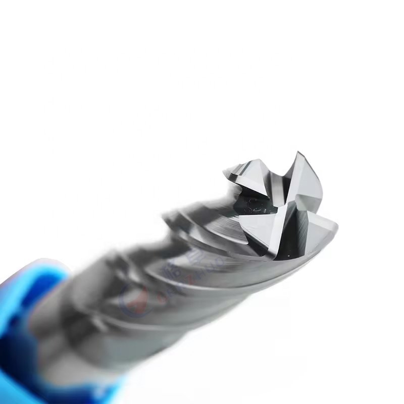 Solid Carbide 4 Flute Flat End mills CNC Endmill Corner Radius Solid Carbide End Mill for CNC cutting Milling Dia2-12mm