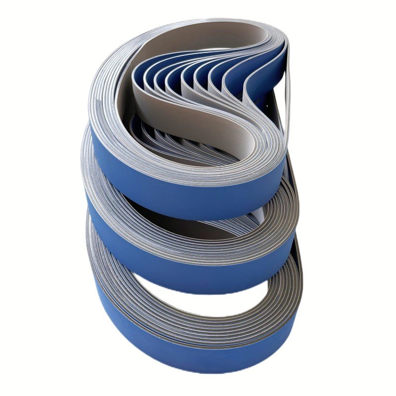 high anti-static blue/gray nylon transmission flat belt