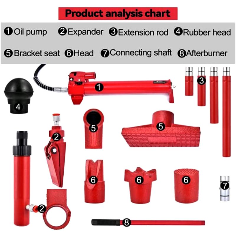Factory Price 10 Ton Car Body Repair Car Tool in Repair Hydraulic Porta Power Jack