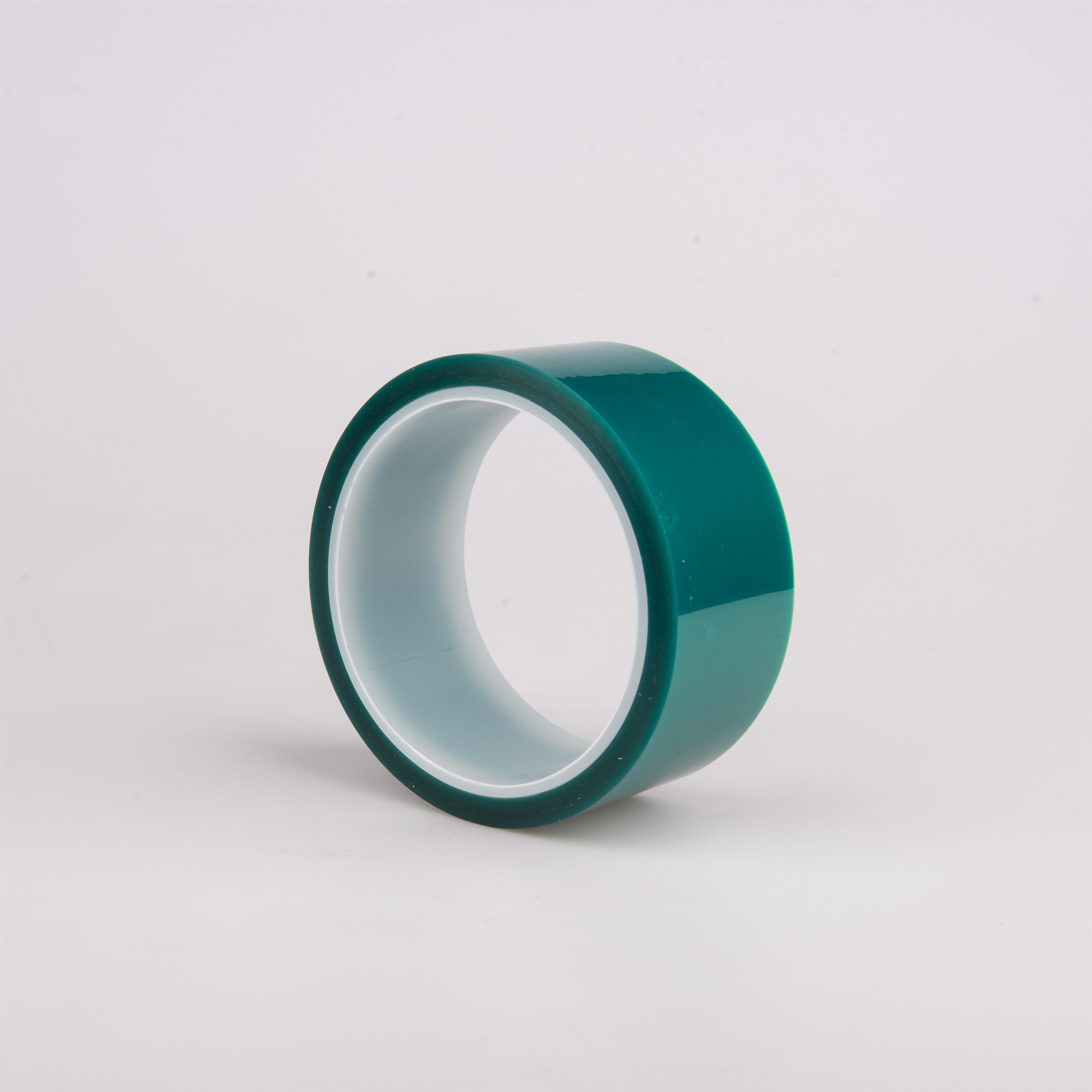 High temperature resistant PET green high temperature tape Silicone strong adhesive leather splicing no residue tape