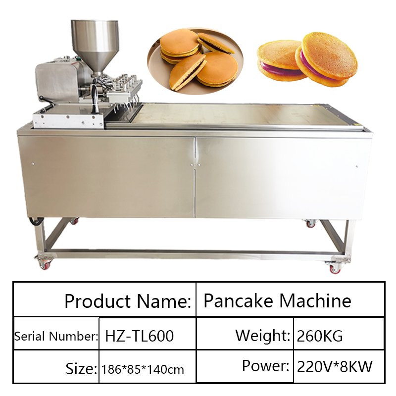 In Stock Automatic Commercial Industrial Large Production Line Electric Pancakes Making Dorayaki Maker Pancake Machine