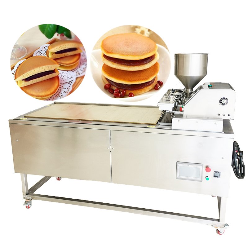 In Stock Automatic Commercial Industrial Large Production Line Electric Pancakes Making Dorayaki Maker Pancake Machine
