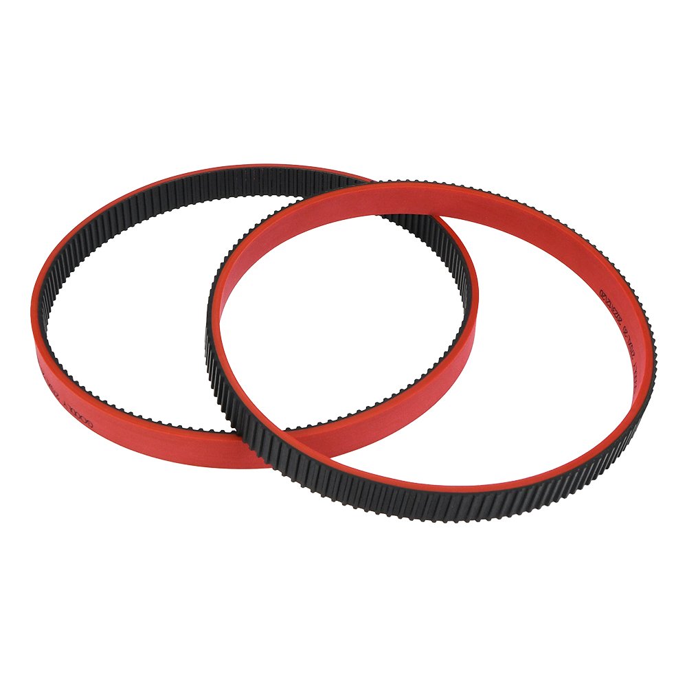 manufacturing machinery power transmission parts 280XL VFFS machine toothed belt red rubber coated timing belt