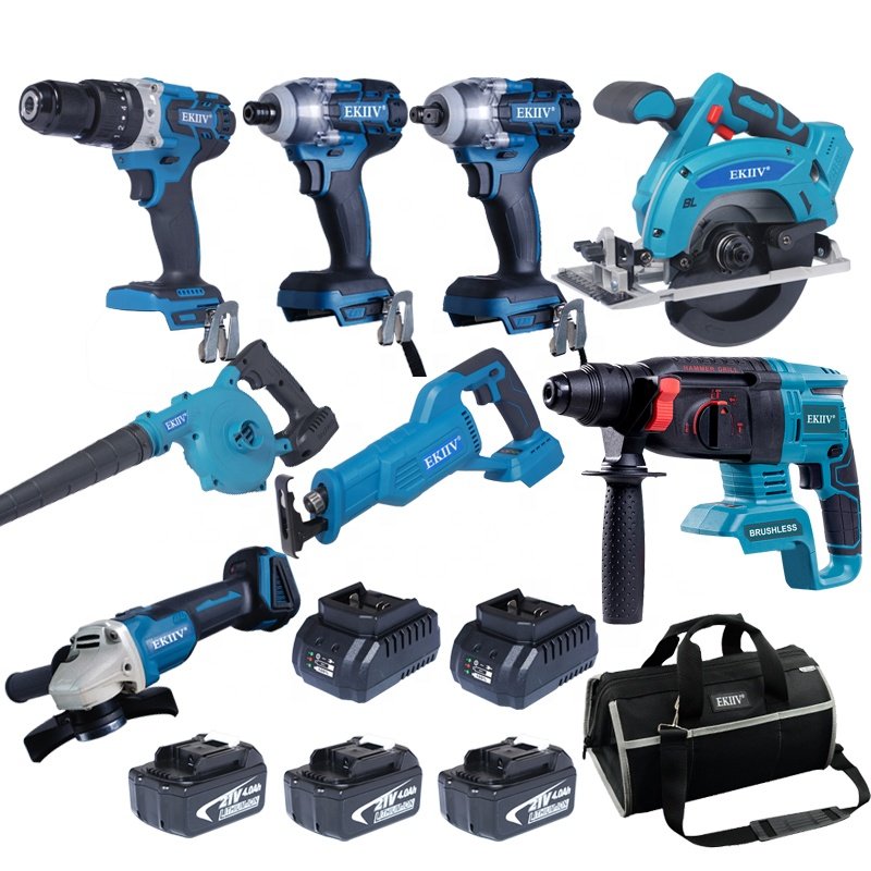 20v Max LithiumIon Cordless Combo 18-Tools 20-v Power Tools Combo Kit Lithium-Ion tools set box