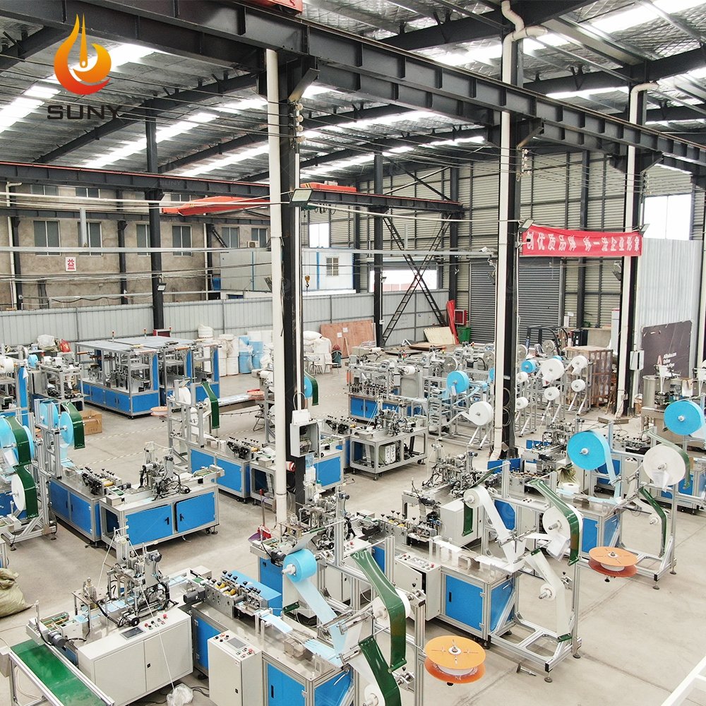 Full Automatic 2-4 Ply Inner Ear Loop Non Woven Disposable Surgical Medical Face Mask Making Production Machine Equipment Line