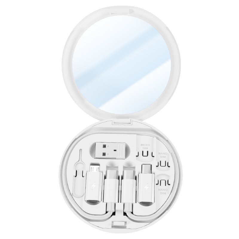 Multifunctional Data Cable Conversion Head Portable Storage Box Multi-Type Charging Line Convertor USB Type C Adapter Tool