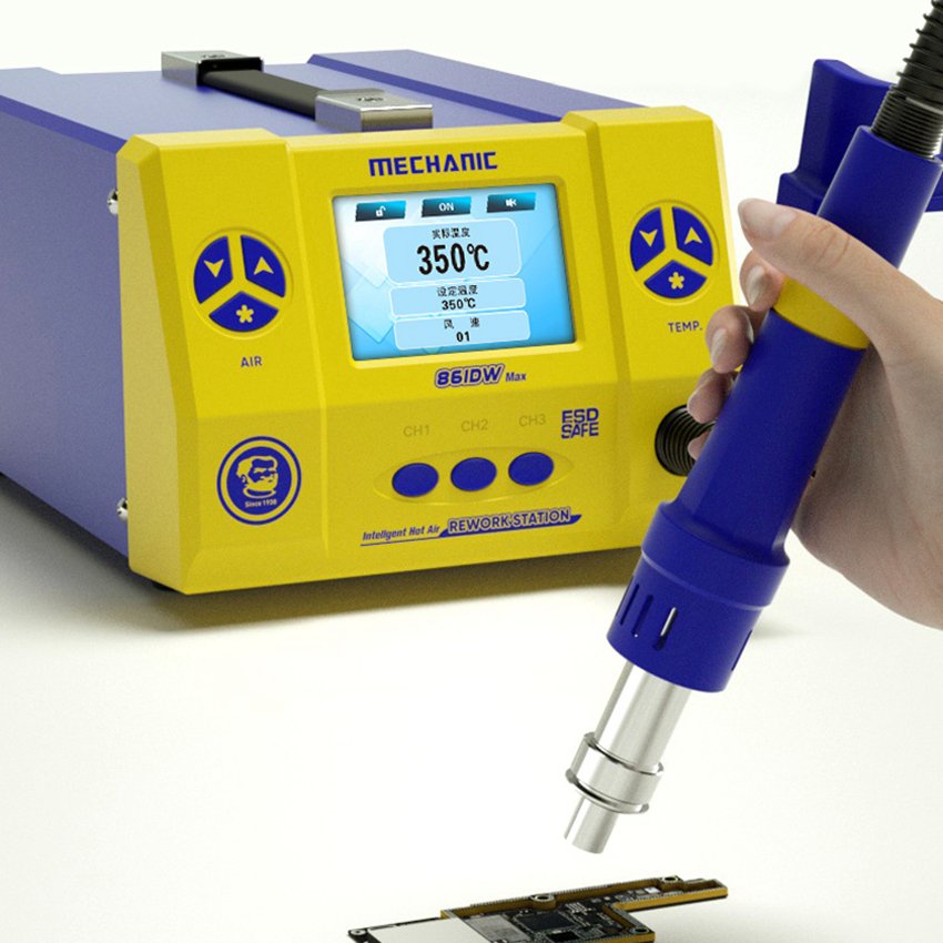Original Intelligent 861DW MAX Lead-Free Digital Display Mobile Phone Repair Hot Air Station High Power Desoldering Station