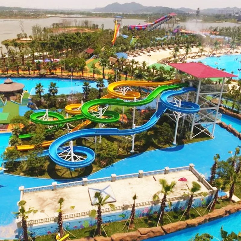 New Arrival Floating Water Slide Amusement Rides Rafting Fiberglass Water Slides