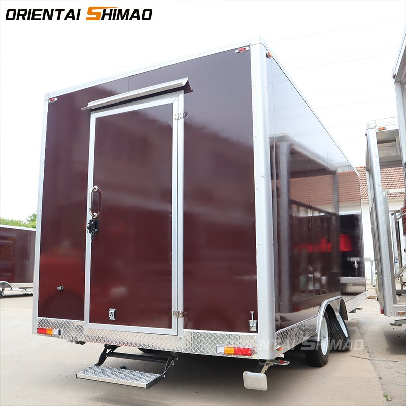 DOT CE Fast Food Truck Mobile Street Kitchen Food Van Ice Cream Catering Cart Concession Food Trailer