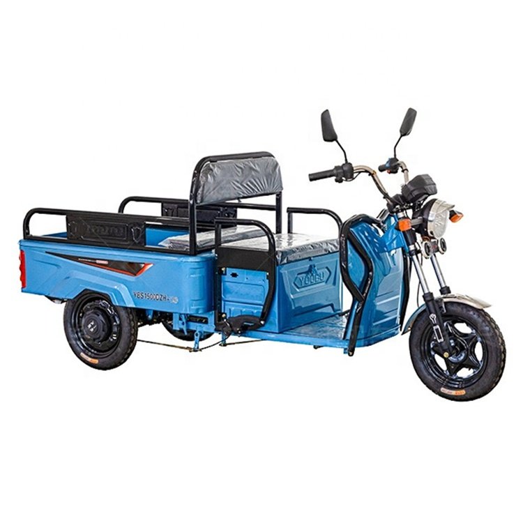 China Hot Selling Adult 60v 1200w Tricycle Three Wheel Electric Tricycle Cargo in Open Body
