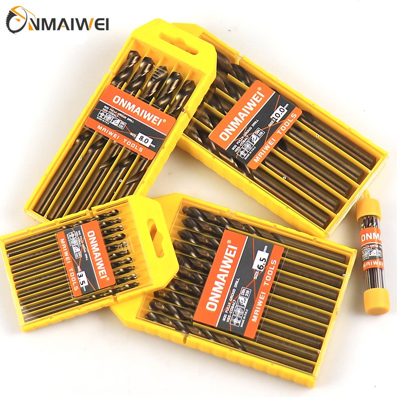 High Quality Power Tool Accessories DIN338 HSS Drill Bits Stainless Steel Metal Spade Gun High Speed Twist Drills Bit Set
