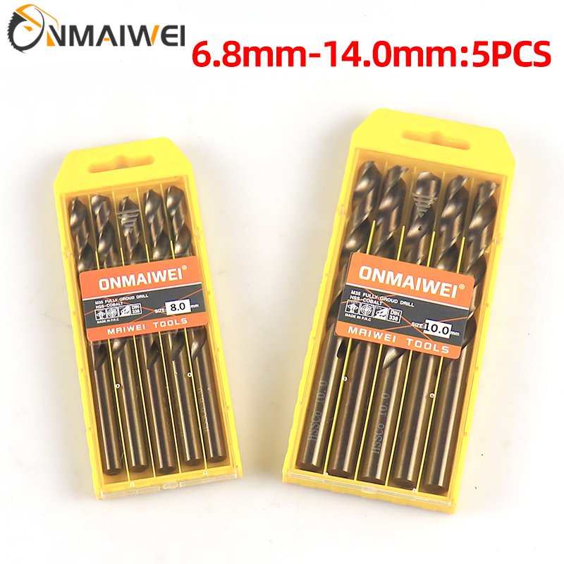 High Quality Power Tool Accessories DIN338 HSS Drill Bits Stainless Steel Metal Spade Gun High Speed Twist Drills Bit Set