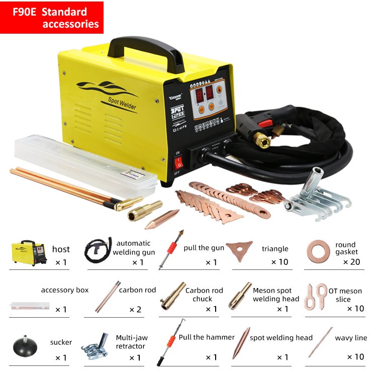 Steel Car Dent Puller Machine Car Dent Body Repair Equipment Spot Welder Automotive Dent Puller Machine Electric Spotter 90E