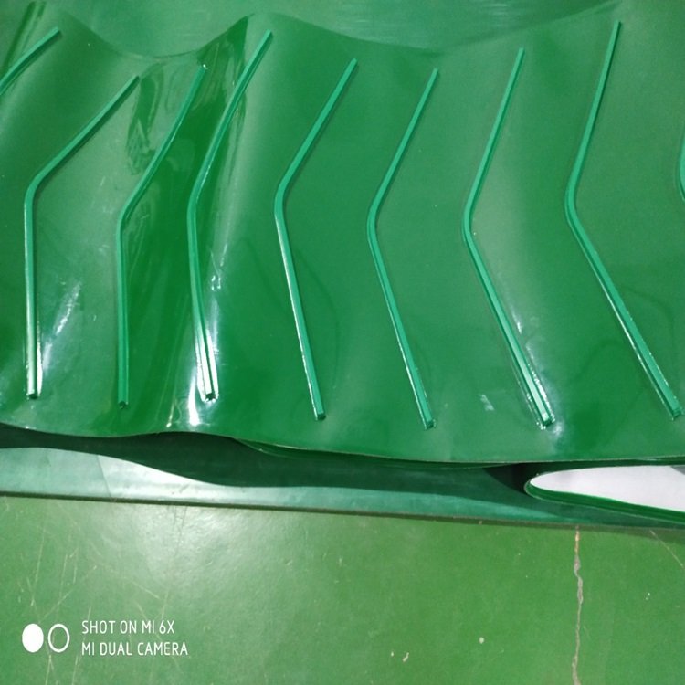 Herringbone Customized Pattern Green Food Grade Green PVC Conveyor Belt