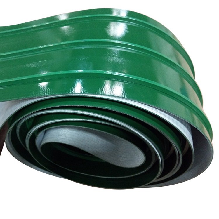 Herringbone Customized Pattern Green Food Grade Green PVC Conveyor Belt