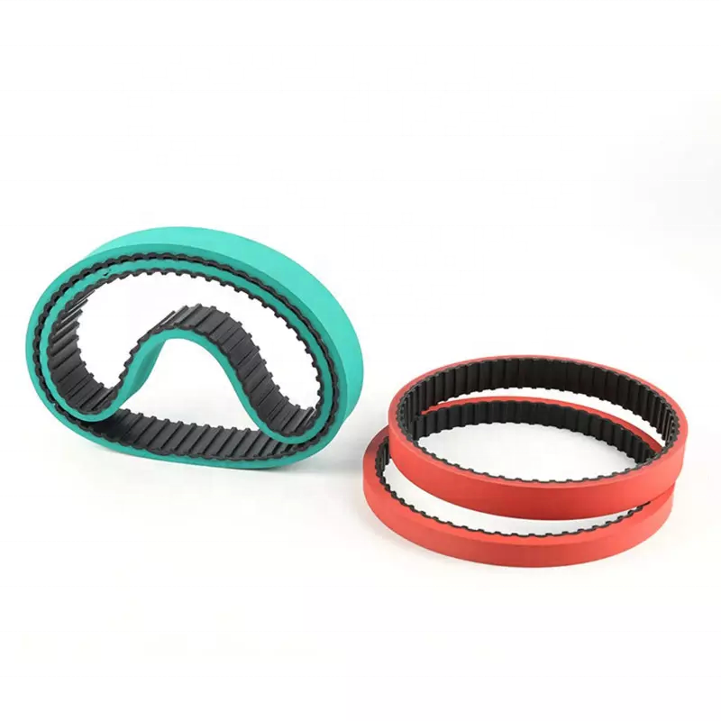 T10-630 Red rubber timing belt with red rubber coating for packing machine