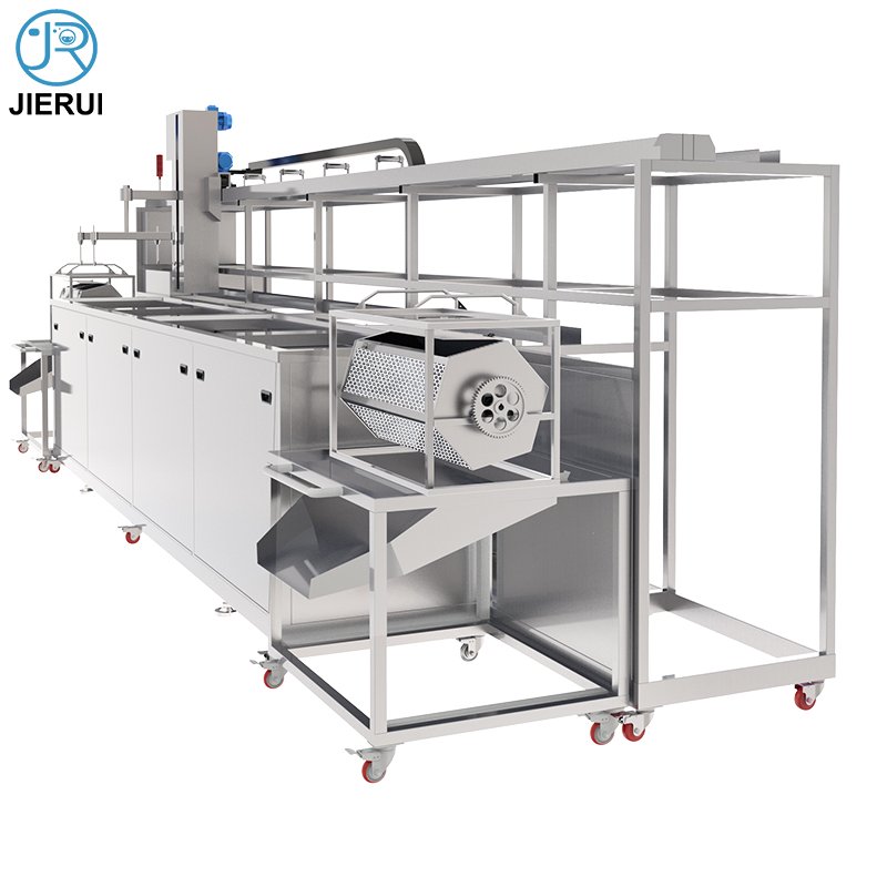Full Auto Ultrasonic Anilox Drum Grease Parts Washer Cleaning Bucket 4 Chambers Equipment Production Line for Cleaning Machines