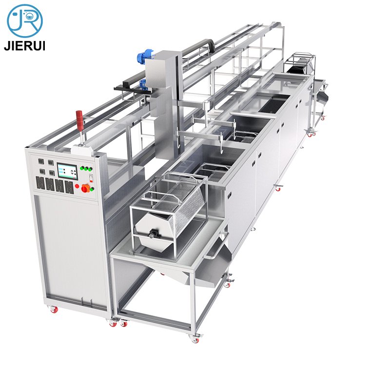Full Auto Ultrasonic Anilox Drum Grease Parts Washer Cleaning Bucket 4 Chambers Equipment Production Line for Cleaning Machines