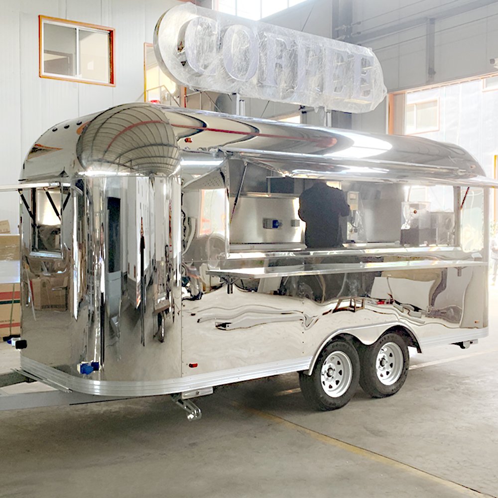 Mobile Kitchen Catering Trailer Tea Bar Food Truck Cart Coffee Truck Airstream Fast Food Trailer for Sale