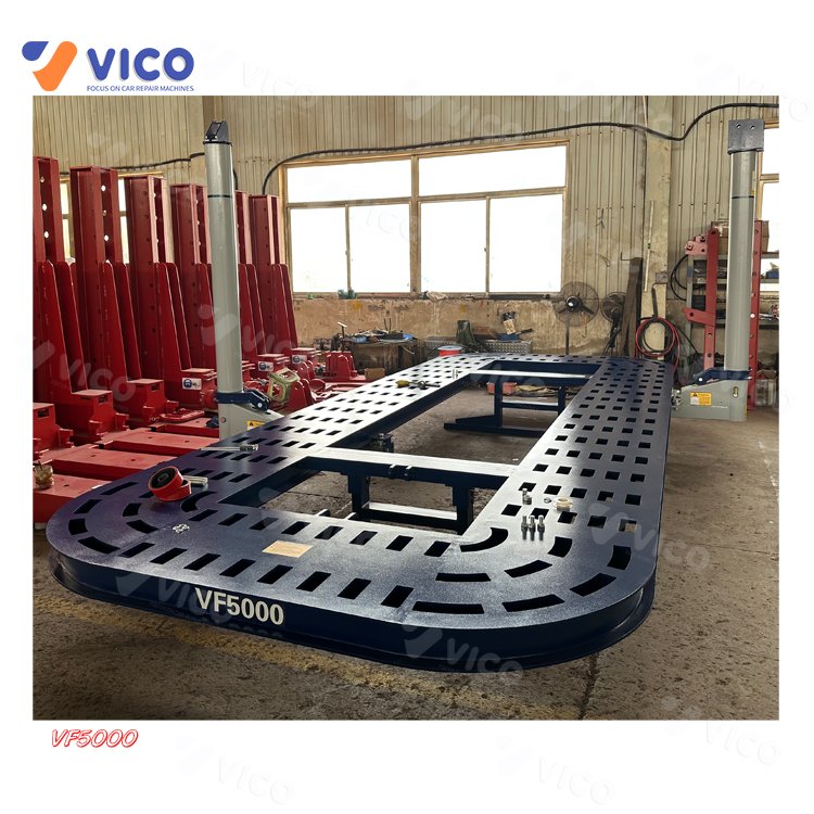 Vico VF5000 Truck Frame Machine with Straightening Pulling Tower Bench Rack CE Available for Customer Design Direct Factory