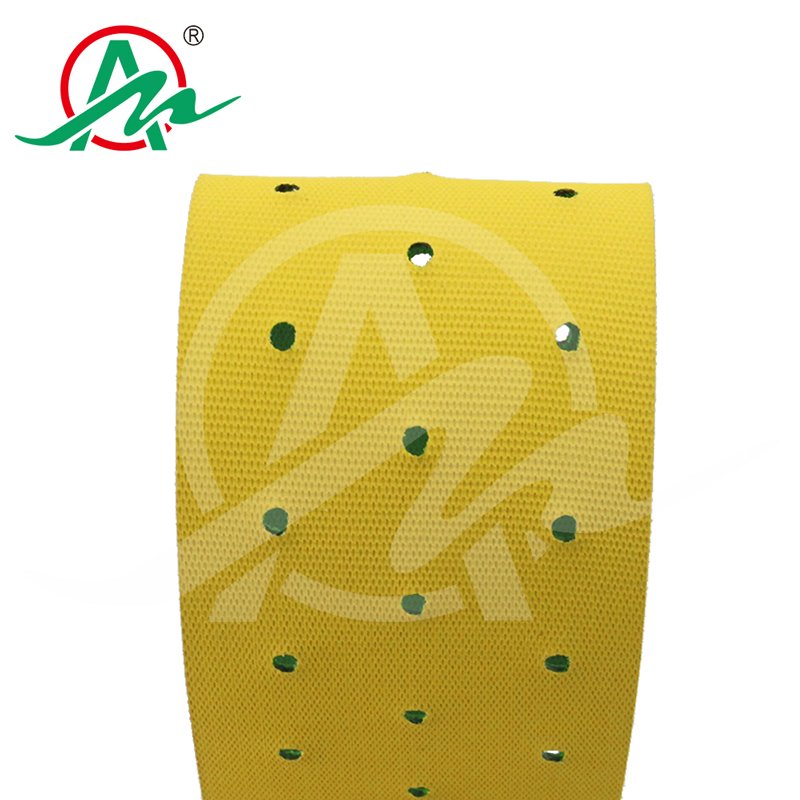 Yellow Green Nylon Conveyor Belt Sandwich Feed Belts Transmission Flat Belts Excellent Reversed Bending Properties