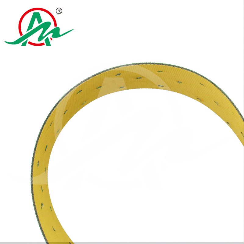 Yellow Green Nylon Conveyor Belt Sandwich Feed Belts Transmission Flat Belts Excellent Reversed Bending Properties