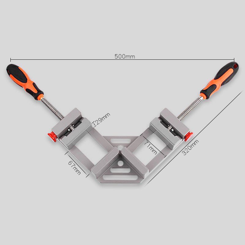 Multi Functional Powerful Closure Carpenter Woodworking Stainless Steel Right Angle Clamp Holder Woodworking Tools Accessories