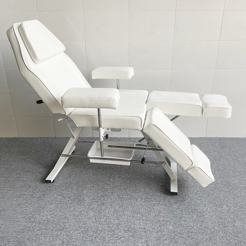 Facial Spa Massage Large Armrest Salon Foldable Eyelash Facial Parts Lashes Tattoo Beauty Split Legs Repair Nails Chair Bed