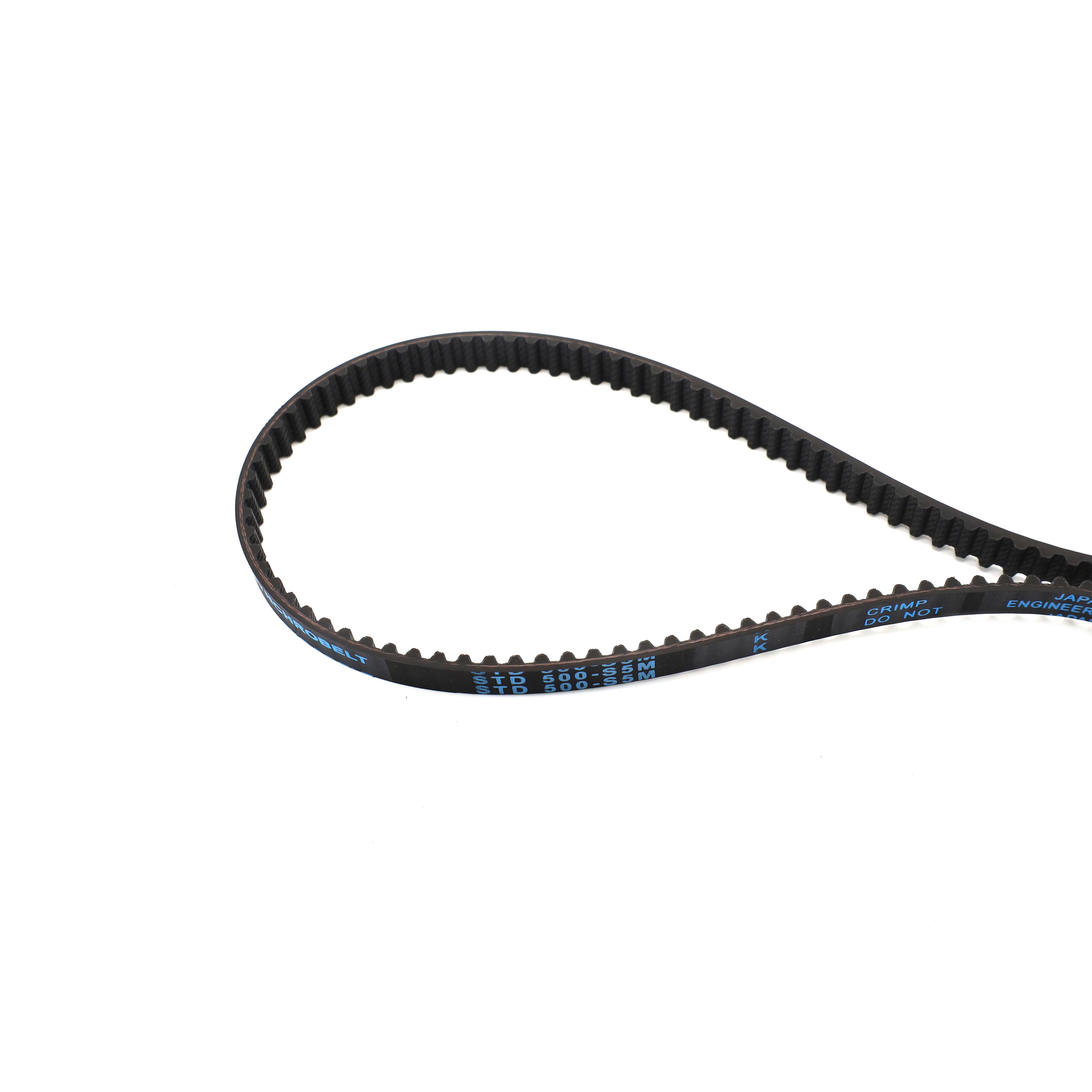Industry machine use HTD STD RPP timing belt S5M 500mm lenngth rubber transmission belts