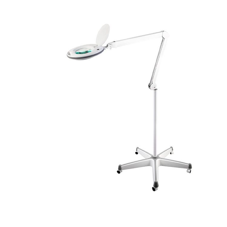 Cosmetic Lamp Eyelash Extension Nail Facial Furniture Beauty Salon Equipment Rolling Floor Stand Light Magnifier Led Lamp