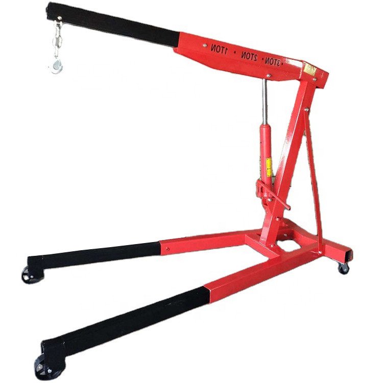 Factory Wholesale 2T 3T Foldable Engine Crane Lift Jack for Workshop Repairing Garage