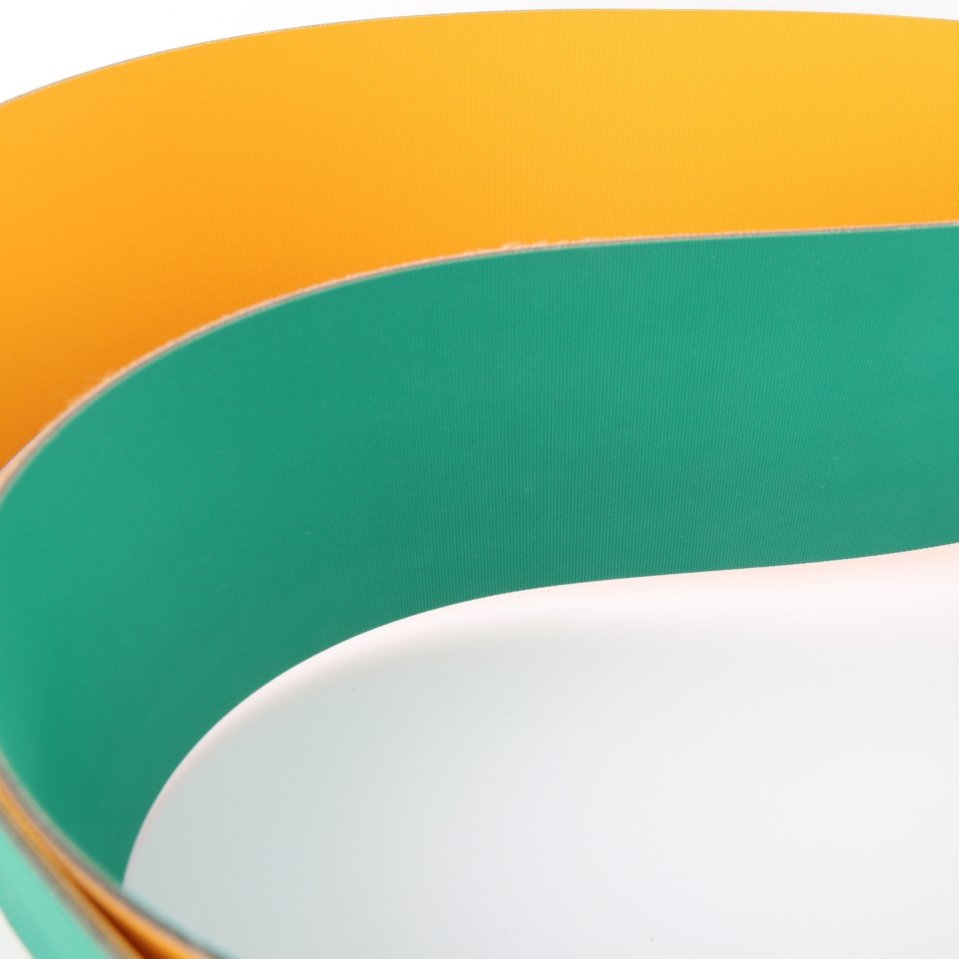 green yellow nylon base transmission belt for packaging lines