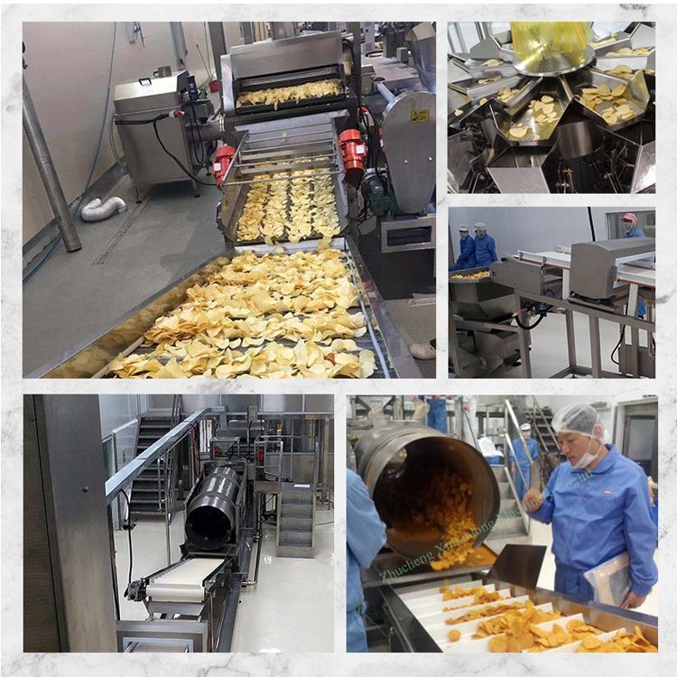 TCA High Efficiency Customized Potato & Banana Chips Machine Potato Chips Making Machine Small Automatic