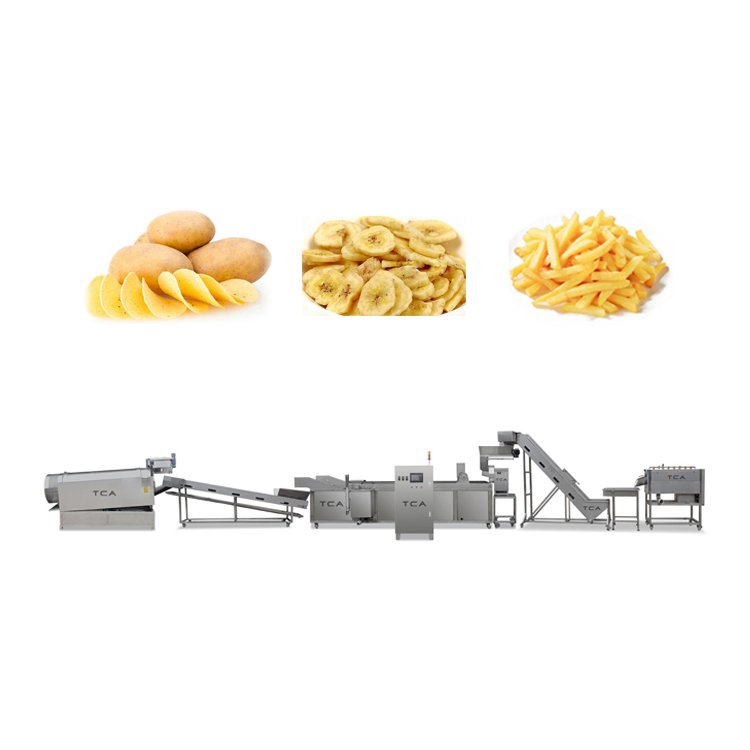 TCA High Efficiency Customized Potato & Banana Chips Machine Potato Chips Making Machine Small Automatic