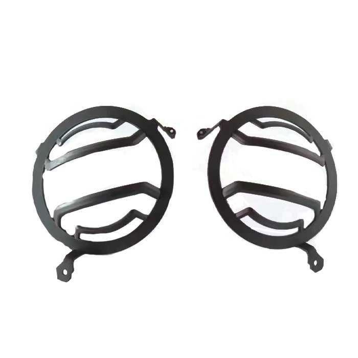 Exterior Black Aluminum Alloy LED Headlight Front Light 1 Pair Cover for Jeep Wrangler JL 2018+ RR Style Head Lamp Protector