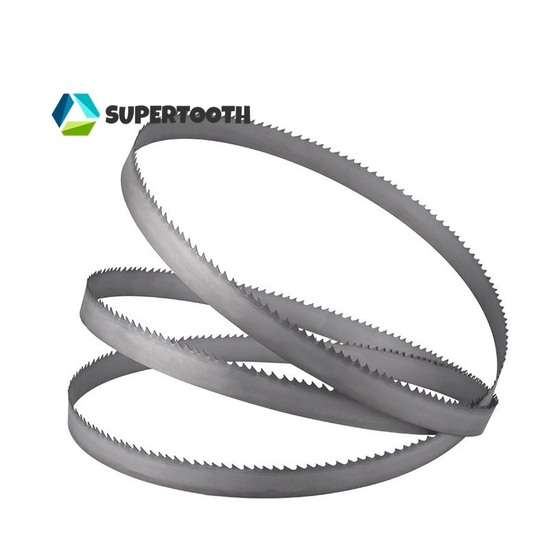 Sharp Tooth Type Bimetal Bandsaw High Speed Steel Carbide Blade Bearing Alloy Steel Cutting High Frequency Welded White Finish