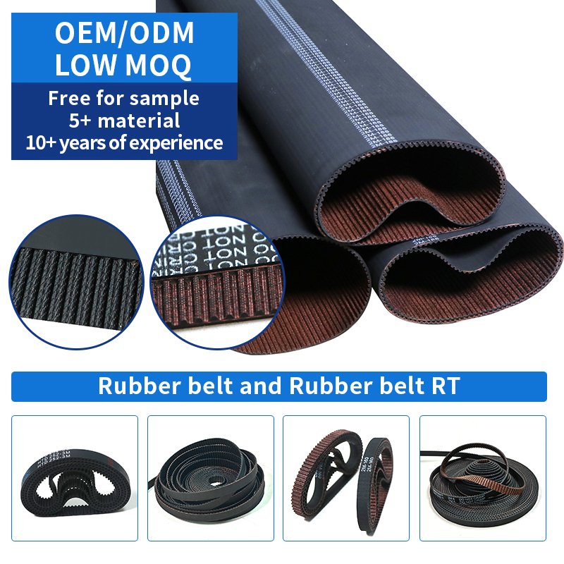 Custom high precision synchronous belt GT2 S2M MXL dustproof rubber timing belt