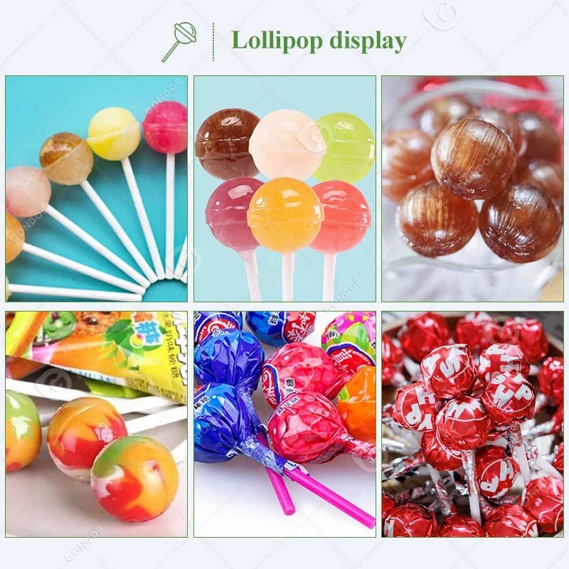 Auto Crutch Color Chocolate Automatic Flat Whistle Make Machine Lollipop Hard Candy Deposit Production Line