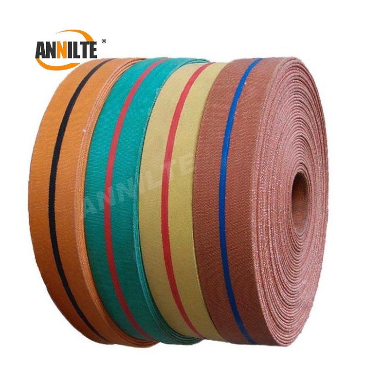 Annilte Agriculture Cotton Canvas Nylon Rubber Flat Power Transmission Conveyor Belt flat drive belt