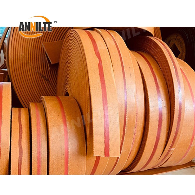 Annilte Agriculture Cotton Canvas Nylon Rubber Flat Power Transmission Conveyor Belt flat drive belt