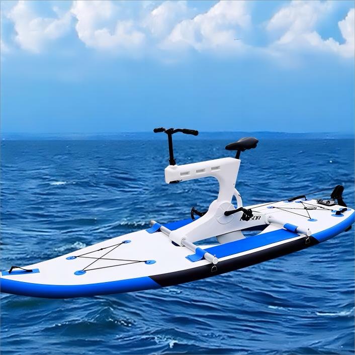 Hot Retail Water Bicycle 7KM/H Pedal Boat Propeller Drive Cycling on Water Bike Boat