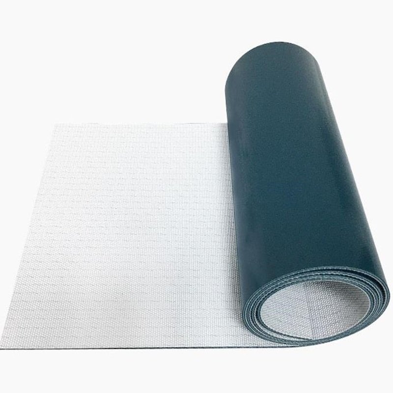 Cotton Fabric Food Conveyor Belt Green PVC Conveyor Belt