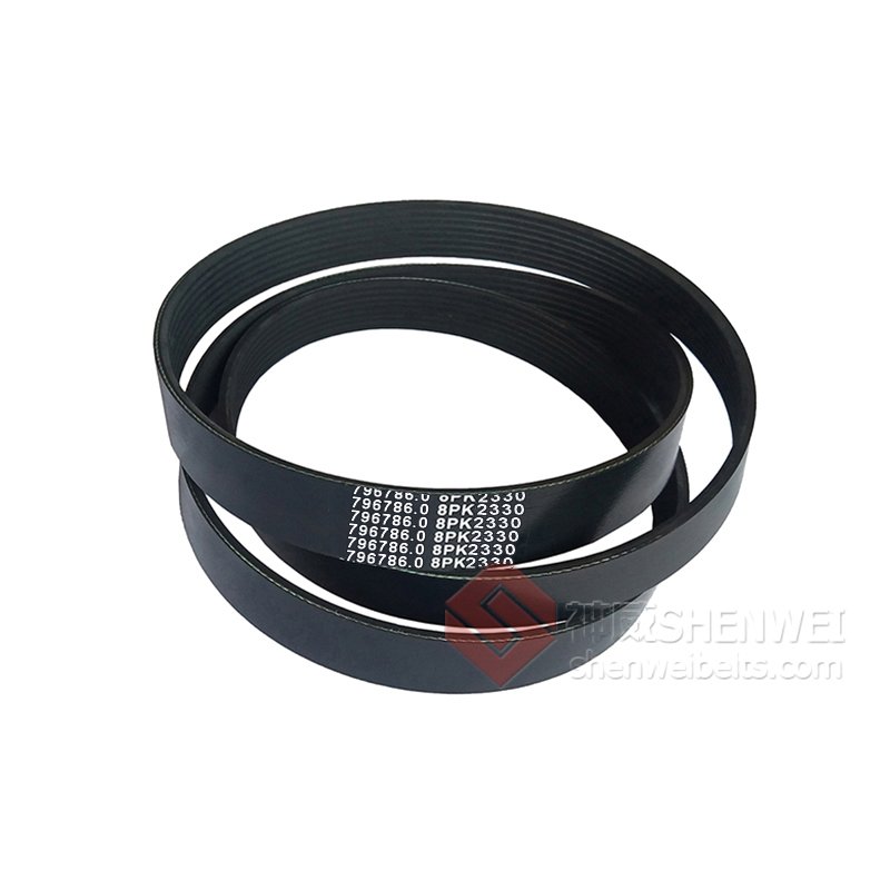 H214375 8 PK 2330 poly v belt 796786 R123465 R118318 for John Deere