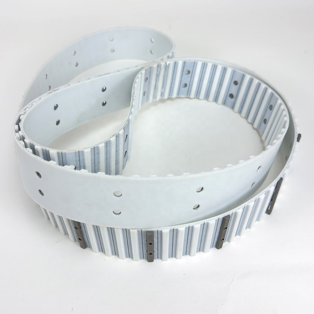 False metal teeth for AT20 PU timing belts PU Transmission Belt with false tooth